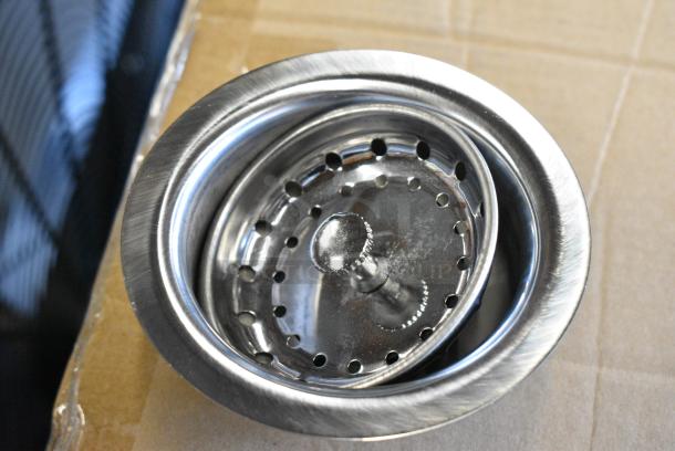 3 BRAND NEW SCRATCH AND DENT! Regency 600DB35 3 1/2" Basket Drain with Strainer - 1 1/2" IPS. 3 Times Your Bid! - Image 4 of 4