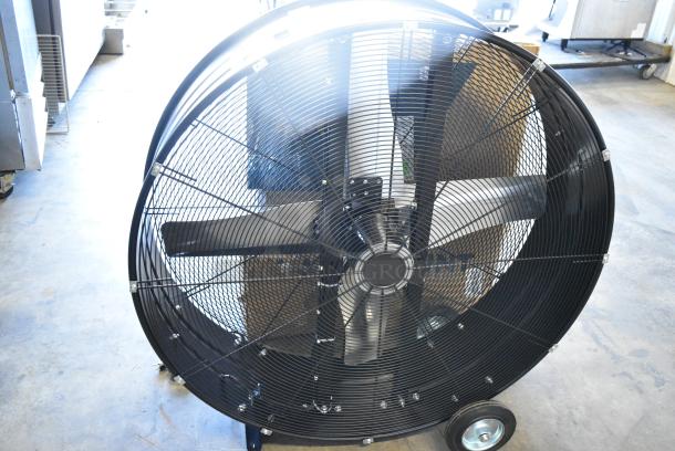 BRAND NEW SCRATCH AND DENT! Boltic VF-42MC 42" Black Powder-Coat 2-Speed Portable Direct-Drive Drum Fan. 120 Volts, 1 Phase. Tested and Working! - Image 1 of 5