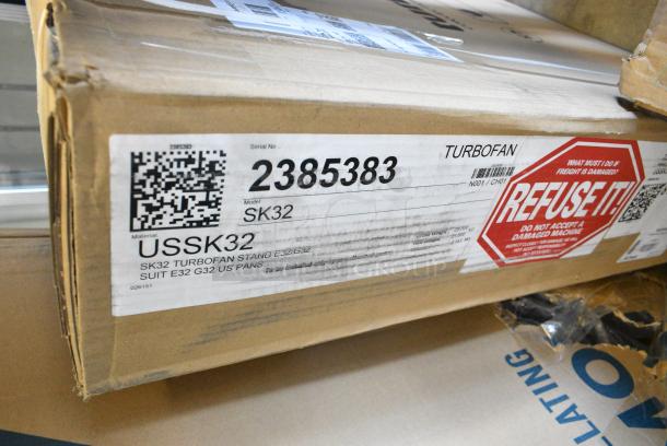 BRAND NEW SCRATCH AND DENT! Moffat USSK32 Turbofan Stainless Steel Stand with Casters for E32 and G32 Series Single Deck Convection Ovens 952USSK32 - Image 4 of 6