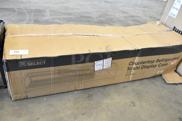 BRAND NEW SCRATCH AND DENT! Emperor's Select 478CSD60HC CSD-60 Countertop Refrigerated Sushi Display Case. Tested and Working! - Image 1 of 2