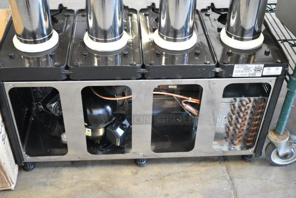 BRAND NEW SCRATCH AND DENT! 2024 Carnival King JETCOF 480M 382RBD5G4 Quadruple 5 Gallon Bowl Refrigerated Beverage Dispenser. No Hoppers. 120 Volts, 1 Phase. Tested and Does Not Power On - Image 5 of 6