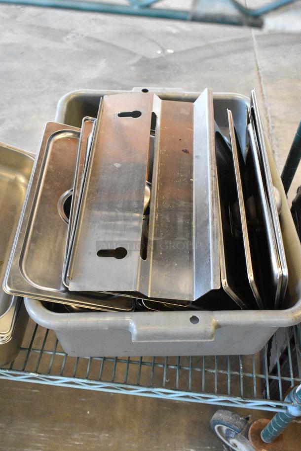 ALL ONE MONEY! Tier Lot of Various Items Including Utensils, Bus Bins and Metal Fryer Pieces. - Image 3 of 6