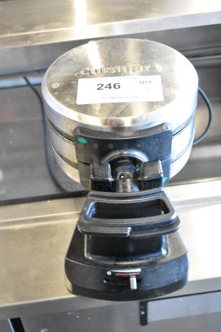 Cuisinart WAF Metal Countertop Waffle Maker. 120 Volts, 1 Phase. Tested and Working!