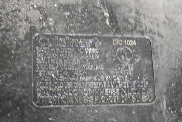 Cuisinart WAF Metal Countertop Waffle Maker. 120 Volts, 1 Phase. Tested and Working! - Image 6 of 7