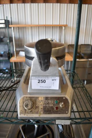 Waring WW180 Metal Countertop Belgian Waffle Maker. 120 Volts, 1 Phase. Tested and Working!