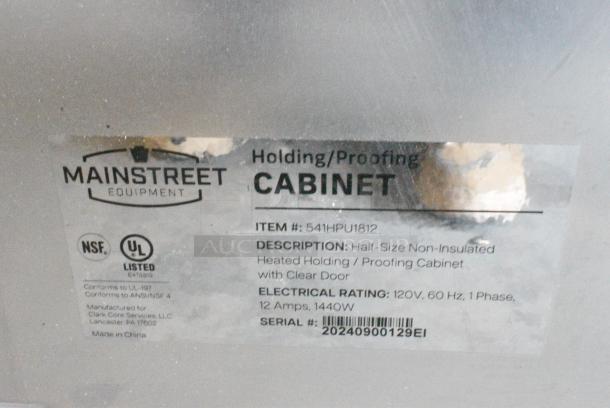 BRAND NEW SCRATCH AND DENT! 2024 Main Street 541HPU1812 Metal Commercial Heated Holding Proofing Cabinet on Commercial Casters. 120 Volts, 1 Phase. Tested and Working! - Image 7 of 8