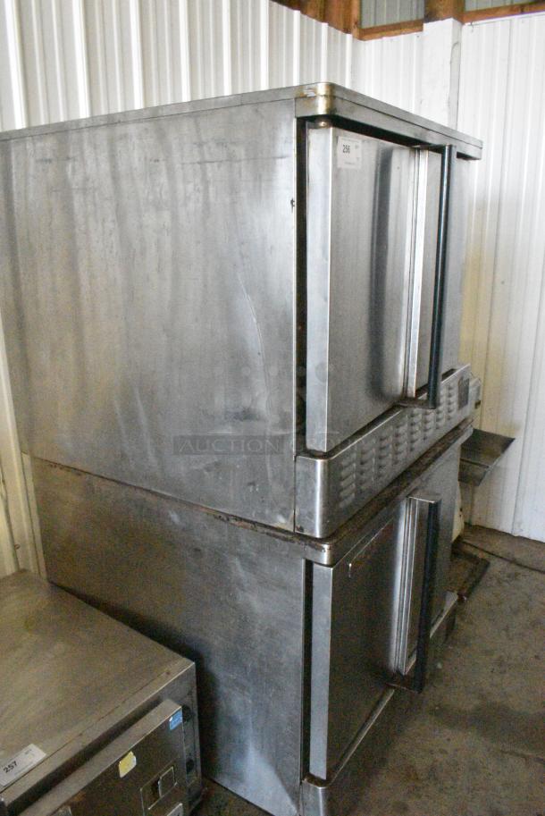 2 Blodgett Stainless Steel Commercial Natural Gas Powered Full Size Convection Oven w/ Solid Doors, Metal Oven Racks and Thermostatic Controls on Commercial Casters. 2 Times Your Bid! - Image 2 of 8