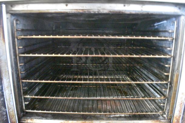 2 Blodgett Stainless Steel Commercial Natural Gas Powered Full Size Convection Oven w/ Solid Doors, Metal Oven Racks and Thermostatic Controls on Commercial Casters. 2 Times Your Bid! - Image 5 of 8