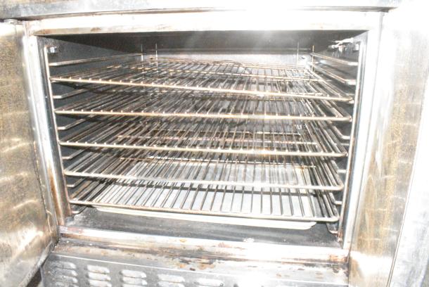 2 Blodgett Stainless Steel Commercial Natural Gas Powered Full Size Convection Oven w/ Solid Doors, Metal Oven Racks and Thermostatic Controls on Commercial Casters. 2 Times Your Bid! - Image 6 of 8