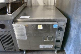 2016 Cleveland 22CET3.1 Stainless Steel Commercial Countertop Electric Powered Steam Cabinet. 208/240 Volts, 3 Phase.