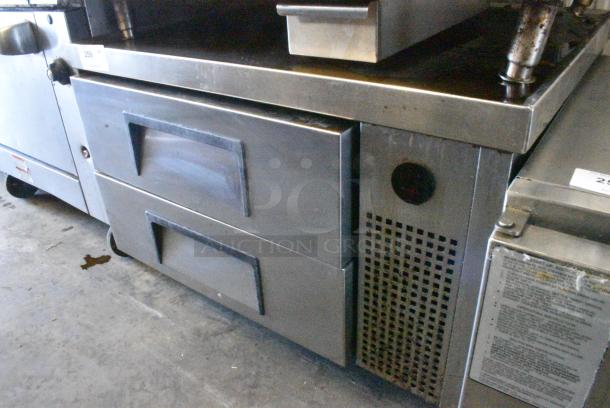 True TRCB-36 Stainless Steel Commercial 2 Drawer Chef Base on Commercial Casters. 115 Volts, 1 Phase. Tested and Working! - Image 3 of 6