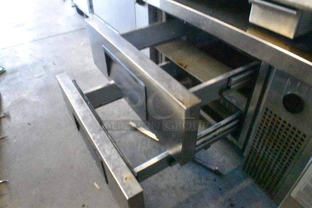 True TRCB-36 Stainless Steel Commercial 2 Drawer Chef Base on Commercial Casters. 115 Volts, 1 Phase. Tested and Working! - Image 4 of 6