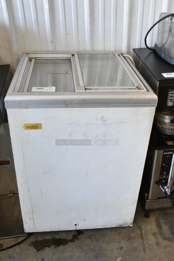 Excellence 04280815 Metal Chest Freezer Merchandiser. 115 Volts, 1 Phase. Tested and Working! - Image 1 of 7