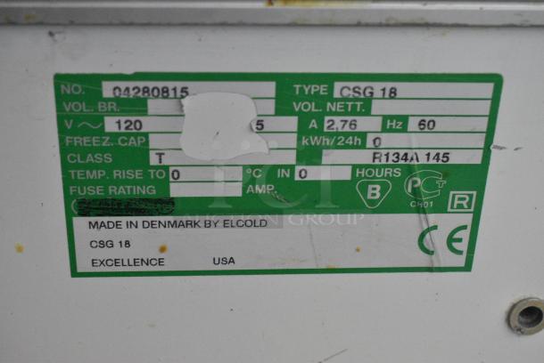 Excellence 04280815 Metal Chest Freezer Merchandiser. 115 Volts, 1 Phase. Tested and Working! - Image 7 of 7