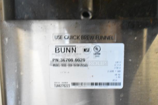 Bunn TB3Q Stainless Steel Commercial Countertop Iced Tea Machine. 120 Volts, 1 Phase. - Image 6 of 6