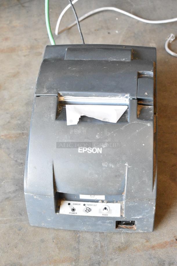 Posiflex KS-6715G POS Monitor w/ Epson M188B Receipt Printer and Metal Cash Drawer. - Image 2 of 9