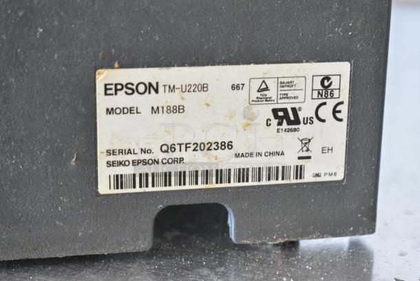 7 Receipt Printers Including 2 Bixolon SRP-350, 2 Epson M188B, Epson M244A. 7 Times Your Bid! - Image 6 of 10