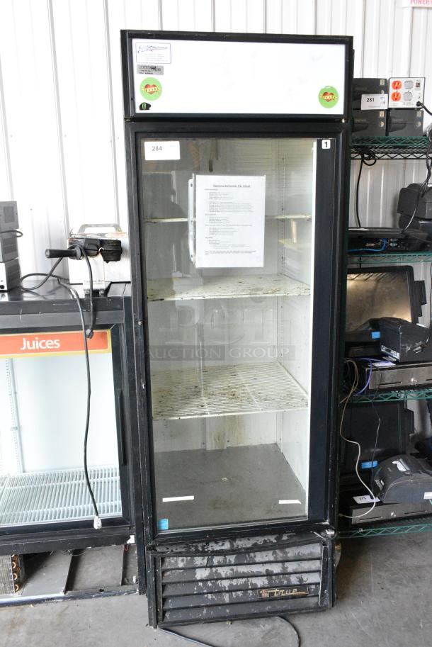 True GDM-23 Metal Commercial Single Door Reach In Cooler Merchandiser. 115 Volts, 1 Phase. Tested and Working! - Image 1 of 5