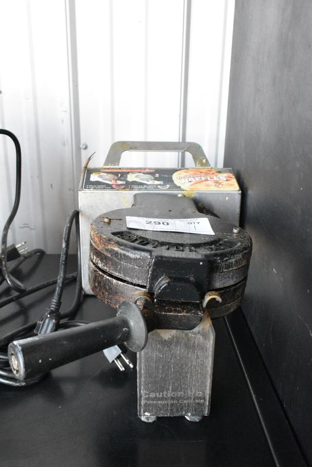 H2000 Metal Commercial Countertop Waffle Maker. 120 Volts, 1 Phase. Tested and Working! - Image 1 of 5