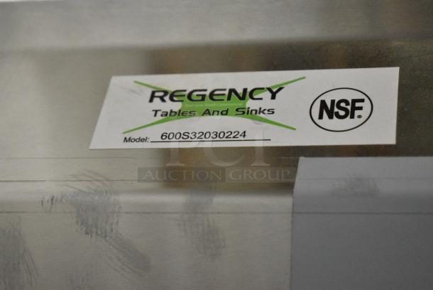 BRAND NEW SCRATCH AND DENT! Regency 600S32030224 Stainless Steel 3 Bay Sink w/ Dual Drain Boards. No Legs. - Image 8 of 8