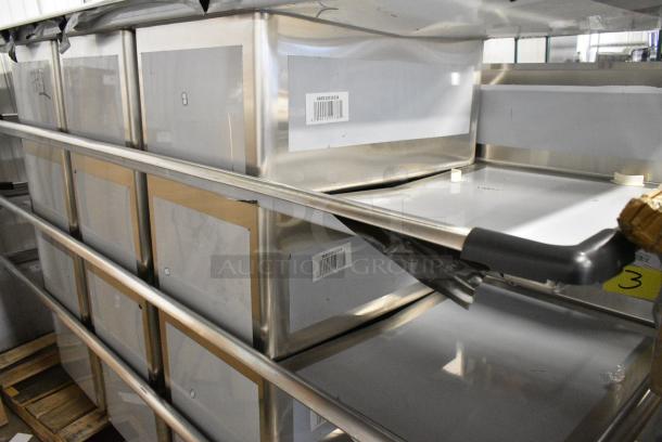 BRAND NEW SCRATCH AND DENT! Regency 600S32030224 Stainless Steel 3 Bay Sink w/ Dual Drain Boards. No Legs. - Image 2 of 3