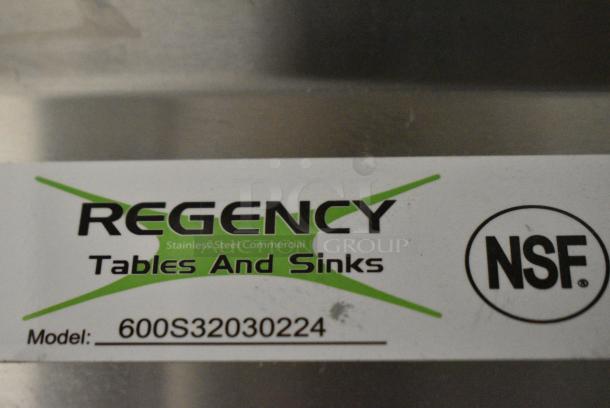 BRAND NEW SCRATCH AND DENT! Regency 600S32030224 Stainless Steel 3 Bay Sink w/ Dual Drain Boards. No Legs. - Image 3 of 3