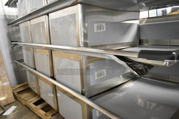 BRAND NEW SCRATCH AND DENT! Regency 600S32030224 Stainless Steel 3 Bay Sink w/ Dual Drain Boards. No Legs. - Image 2 of 3