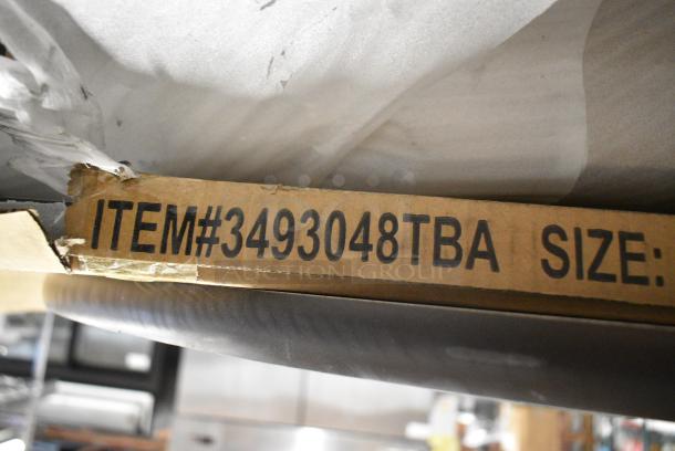 13 BRAND NEW SCRATCH AND DENT! Items Including 4 Steelton 109RACKECON 20 Pan End Load Bun / Sheet Pan Rack - Unassembled, 3493048TBA Lancaster Table & Seating 30" x 48" Rectangular Reversible White Birch / Ash Laminated Table Top, 2 Regency 600WS1884HD Regency 16 Gauge Stainless Steel 18" x 84" Heavy Duty Wall Shelf, 600AKR72R Keg Rack. 13 Times Your Bid! May Be Missing Pieces. - Image 5 of 13