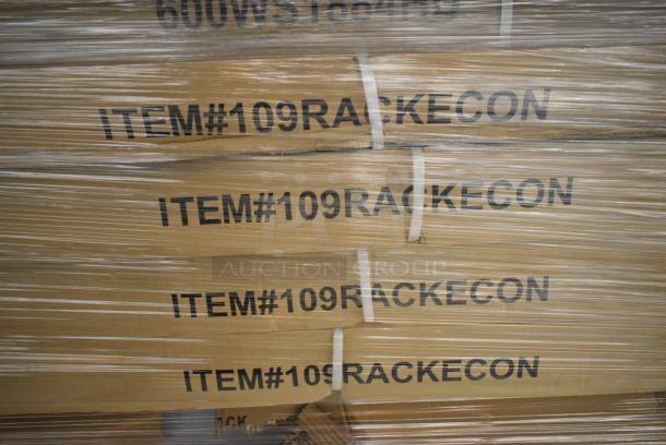 13 BRAND NEW SCRATCH AND DENT! Items Including 4 Steelton 109RACKECON 20 Pan End Load Bun / Sheet Pan Rack - Unassembled, 3493048TBA Lancaster Table & Seating 30" x 48" Rectangular Reversible White Birch / Ash Laminated Table Top, 2 Regency 600WS1884HD Regency 16 Gauge Stainless Steel 18" x 84" Heavy Duty Wall Shelf, 600AKR72R Keg Rack. 13 Times Your Bid! May Be Missing Pieces. - Image 10 of 13