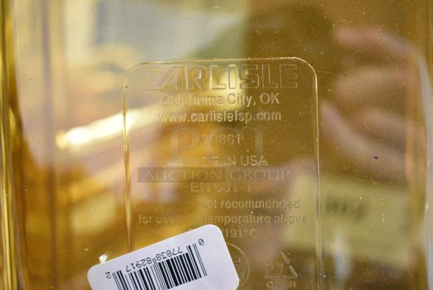 4 BRAND NEW! Carlisle Poly Amber Colored Drop In Bins. 4 Times Your Bid! - Image 4 of 4