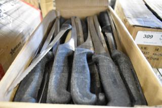 100 SHARPENED Stainless Steel Knives Including Serrated Bread Knife. 100 Times Your Bid!
