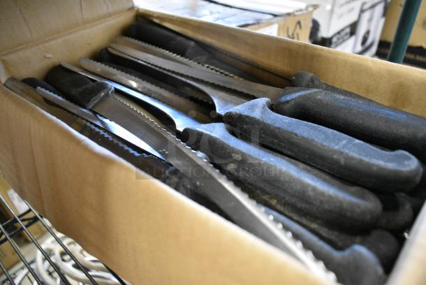 100 SHARPENED Stainless Steel Knives Including Serrated Bread Knife. 100 Times Your Bid! - Image 2 of 6