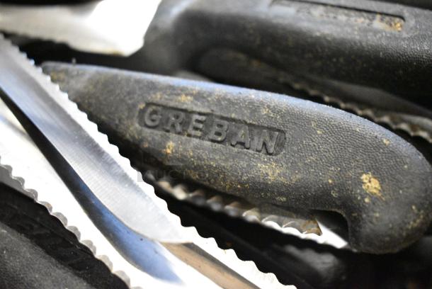70 SHARPENED Stainless Steel Knives Including Serrated Bread Knife. 70 Times Your Bid! - Image 3 of 5