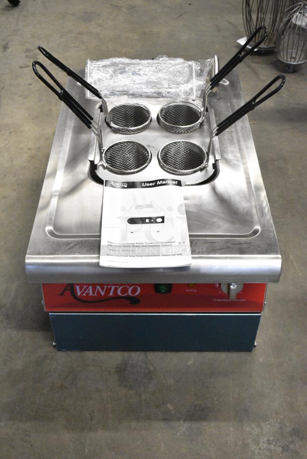 BRAND NEW SCRATCH AND DENT! Avantco 177PC201 2.1 Gallon / 8 Liter Electric Countertop Pasta Cooker / Rethermalizer. 208/240 Votls, 1 Phase. - Image 1 of 11