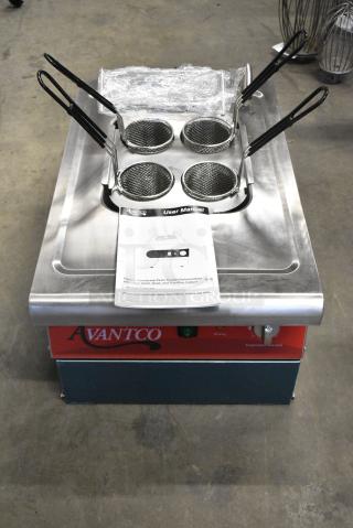 BRAND NEW SCRATCH AND DENT! Avantco 177PC201 2.1 Gallon / 8 Liter Electric Countertop Pasta Cooker / Rethermalizer. 208/240 Votls, 1 Phase.