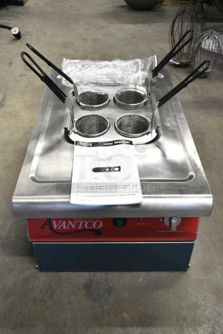 BRAND NEW SCRATCH AND DENT! Avantco 177PC201 2.1 Gallon / 8 Liter Electric Countertop Pasta Cooker / Rethermalizer. 208/240 Votls, 1 Phase.