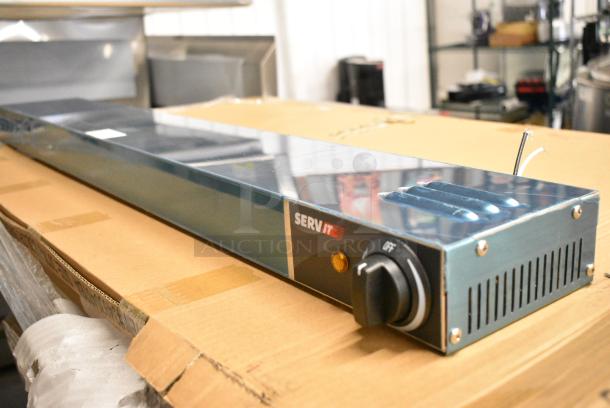 4 BRAND NEW SCRATCH AND DENT! ServIt 423SWI42 42" High Wattage Strip Warmer with Adjustable Infinite Controls. 120 Volts, 1 Phase.  4 Times Your Bid! - Image 1 of 10