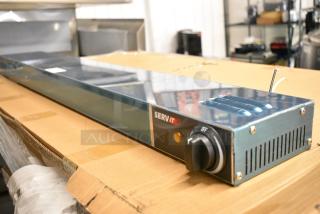 4 BRAND NEW SCRATCH AND DENT! ServIt 423SWI42 42" High Wattage Strip Warmer with Adjustable Infinite Controls. 120 Volts, 1 Phase.  4 Times Your Bid!