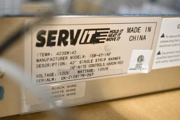 4 BRAND NEW SCRATCH AND DENT! ServIt 423SWI42 42" High Wattage Strip Warmer with Adjustable Infinite Controls. 120 Volts, 1 Phase.  4 Times Your Bid! - Image 5 of 10