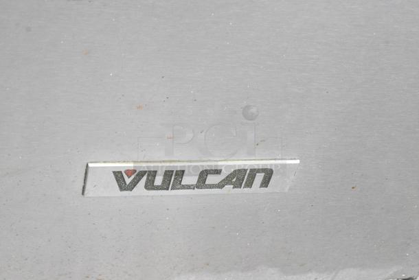 Vulcan Stainless Steel Commercial Natural Gas Powered Flat Top Griddle, Salamander Cheese Melter on Commercial Casters. - Image 3 of 7