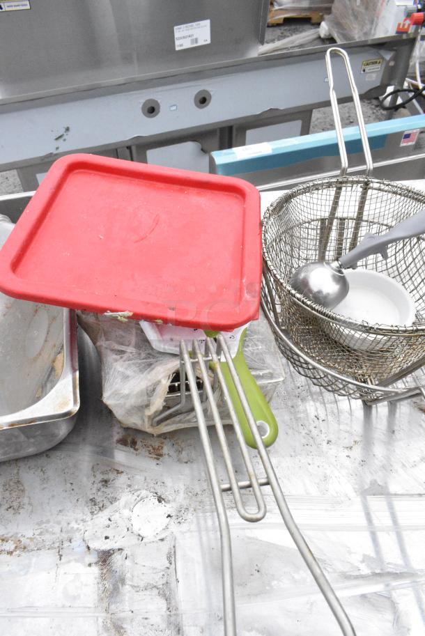 ALL ONE MONEY! Lot of Stainless Steel Drop In Bins and Baskets. - Image 3 of 5