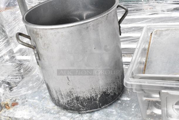 Stainless Steel Table w/ Contents and Under Shelf on Commercial Casters. - Image 6 of 7