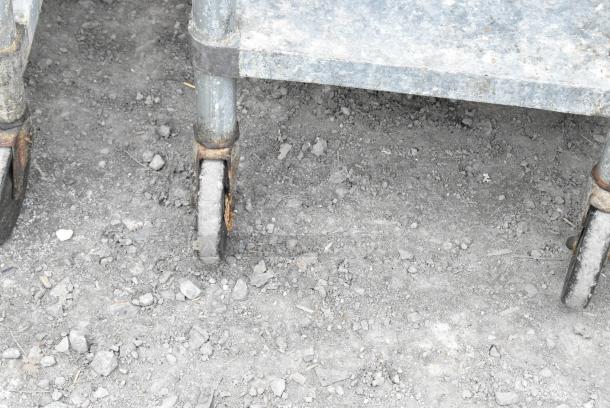 Stainless Steel Table w/ Contents and Under Shelf on Commercial Casters. - Image 2 of 6