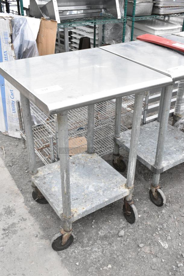 Stainless Steel Table w/ Contents and Under Shelf on Commercial Casters. - Image 4 of 5