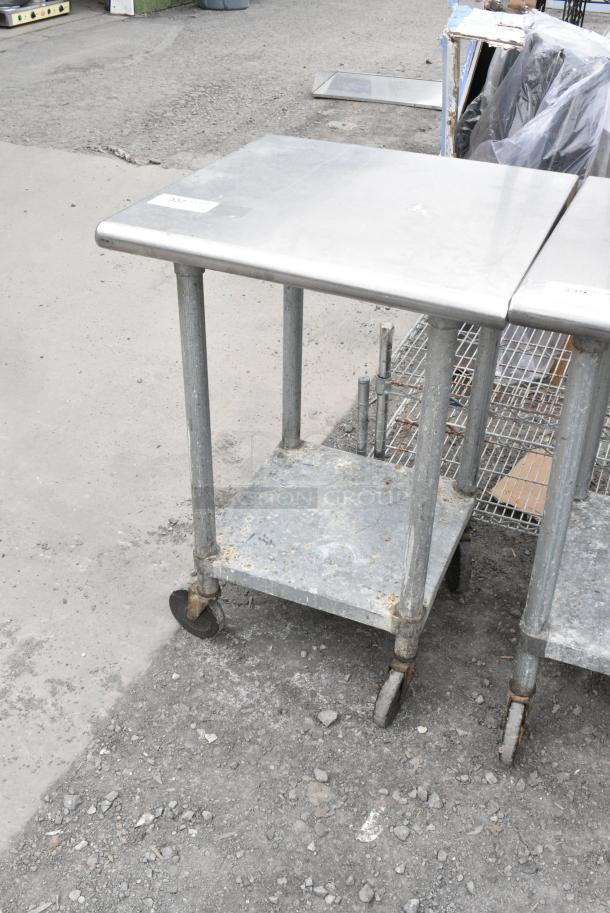 Stainless Steel Table w/ Contents and Under Shelf on Commercial Casters. - Image 5 of 5