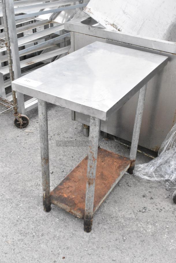 Stainless Steel Table w/ Metal Under Shelf. - Image 2 of 5