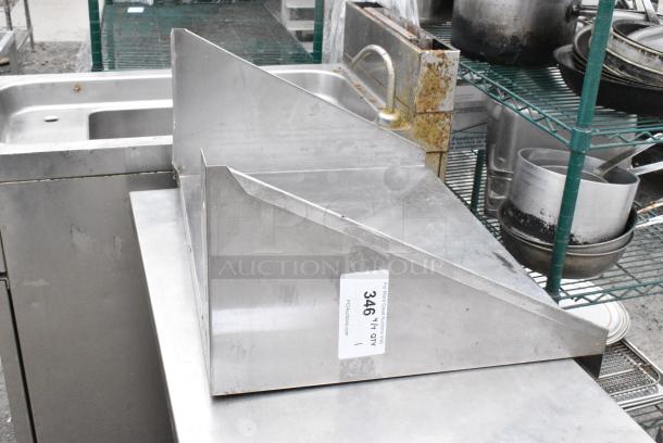 Stainless Steel Wall Mount Shelf. - Image 2 of 3