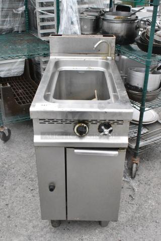 Stainless Steel Commercial Natural Gas Powered Pasta Cooker.