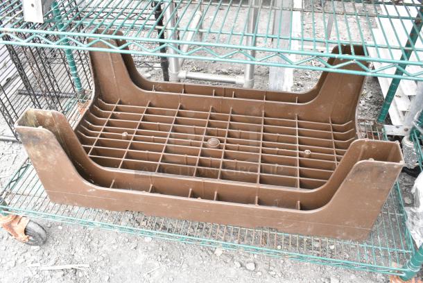 Green Finish 6 Tier Wire Shelving Unit on Commercial Casters w/ Contents Including Poly Dunnage Rack and Shelf. BUYER MUST DISMANTLE. PCI CANNOT DISMANTLE FOR SHIPPING. PLEASE CONSIDER FREIGHT CHARGES. - Image 10 of 10