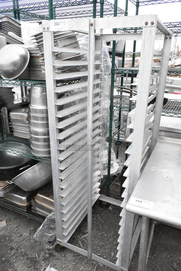 Metal Commercial Pan Transport Rack on Commercial Casters. - Image 1 of 5